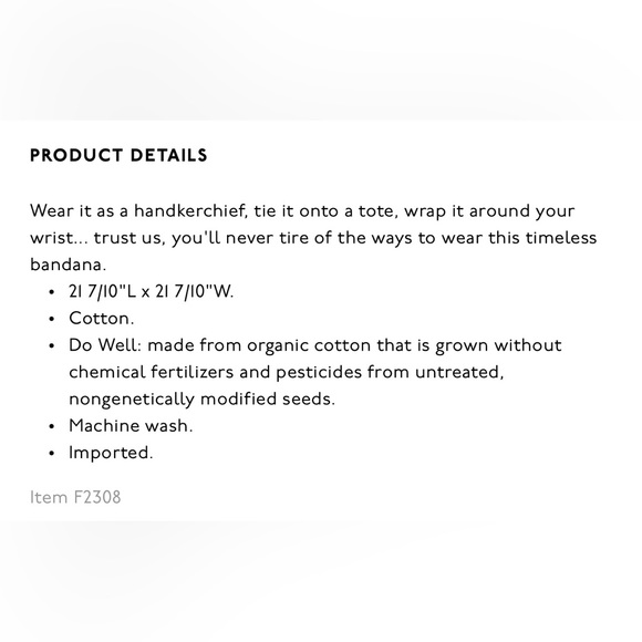 Madewell organic cotton Bandana - Picture 6 of 12